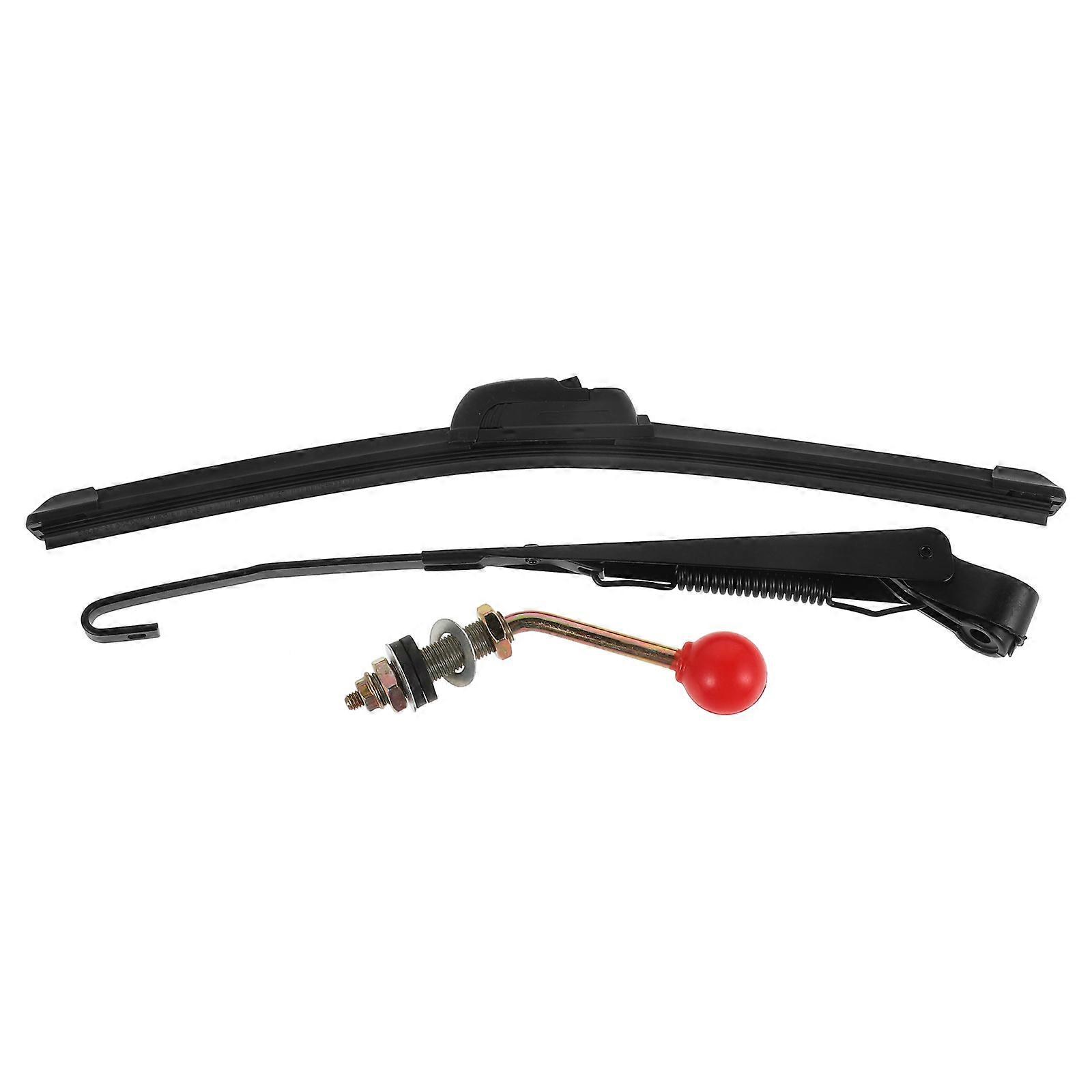 Utv Manual Windshield Wiper for Motorcycles – Durable, Hand Operated, Easy Installation, Enhanced Visibility in Inclement Weather