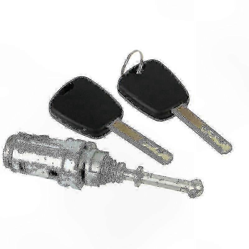Left Front Door Lock Barrel with 2 Keys for Citroen C2 C3 2002-2010 Models
