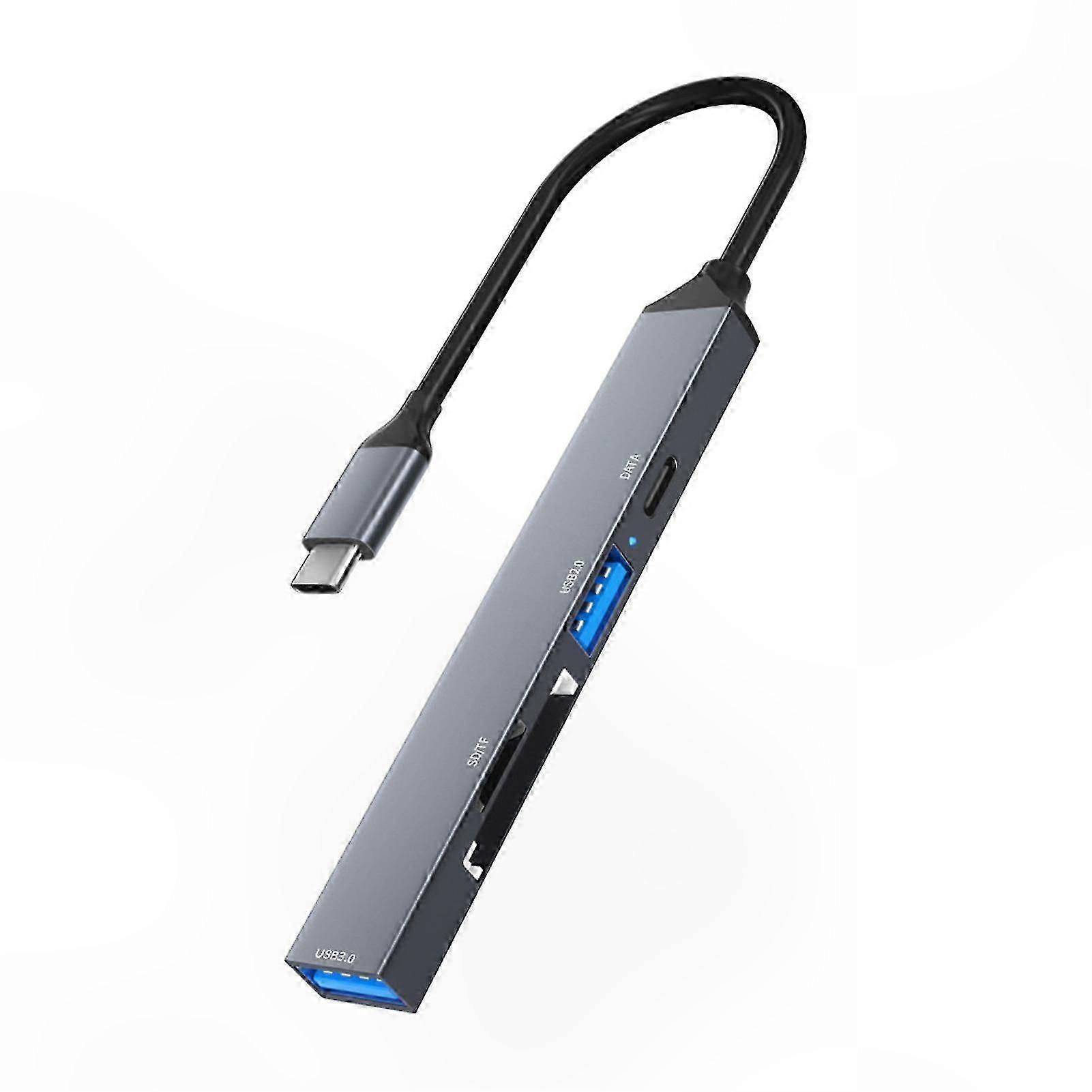 USB 3.0 Multi-Port Hub with SD Card Slot for Quick Data Transfer and Easy Connectivity at Home or Office