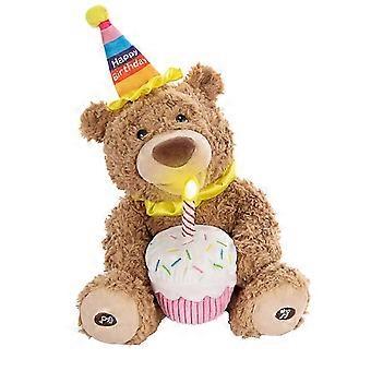 Huggable Happy Birthday Singing Teddy Bear USB Charging Plush Toy - 2023 Edition