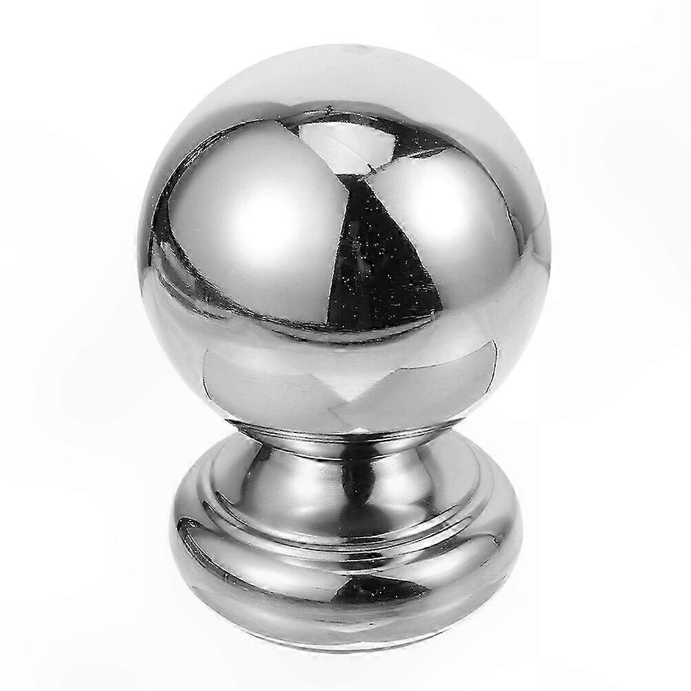 Spherical Railing Finial for Indoor Stair Handrails - Metal End Cap Hardware Ball Design