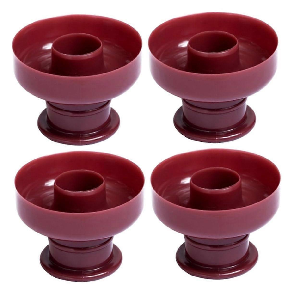 4 Pack Non Stick Donut Mold Round Flower Shape Baking Pan Easy Release Cake Mould for Home Baking