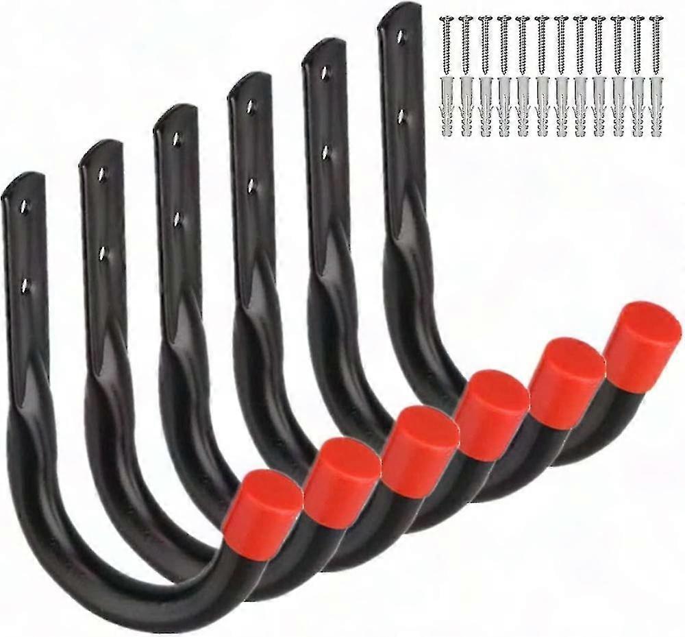 Heavy Duty Storage Hooks for Garage, Universal Wall Mount, U-Shaped Wall Bracket