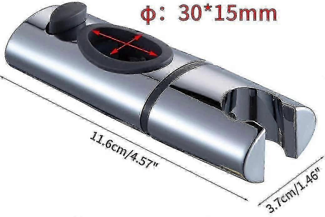 كروم ABS دش رئيس حامل دش كليب على دش بار اليد دش حامل 360 دوران للحمام البيضاوي ، ق