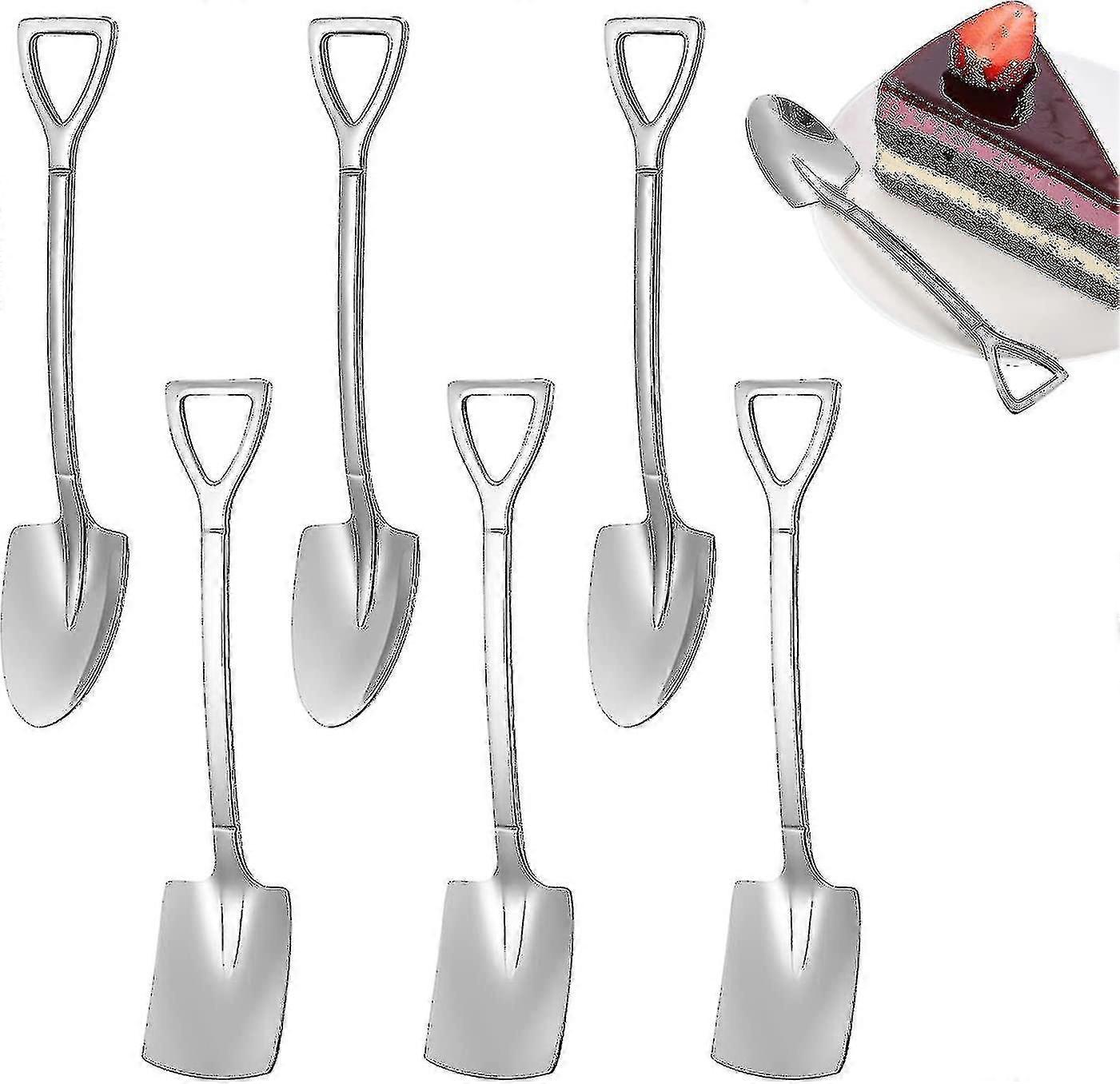 6 Piece Shovel Coffee & Dessert Stirring Set for Kitchen Use