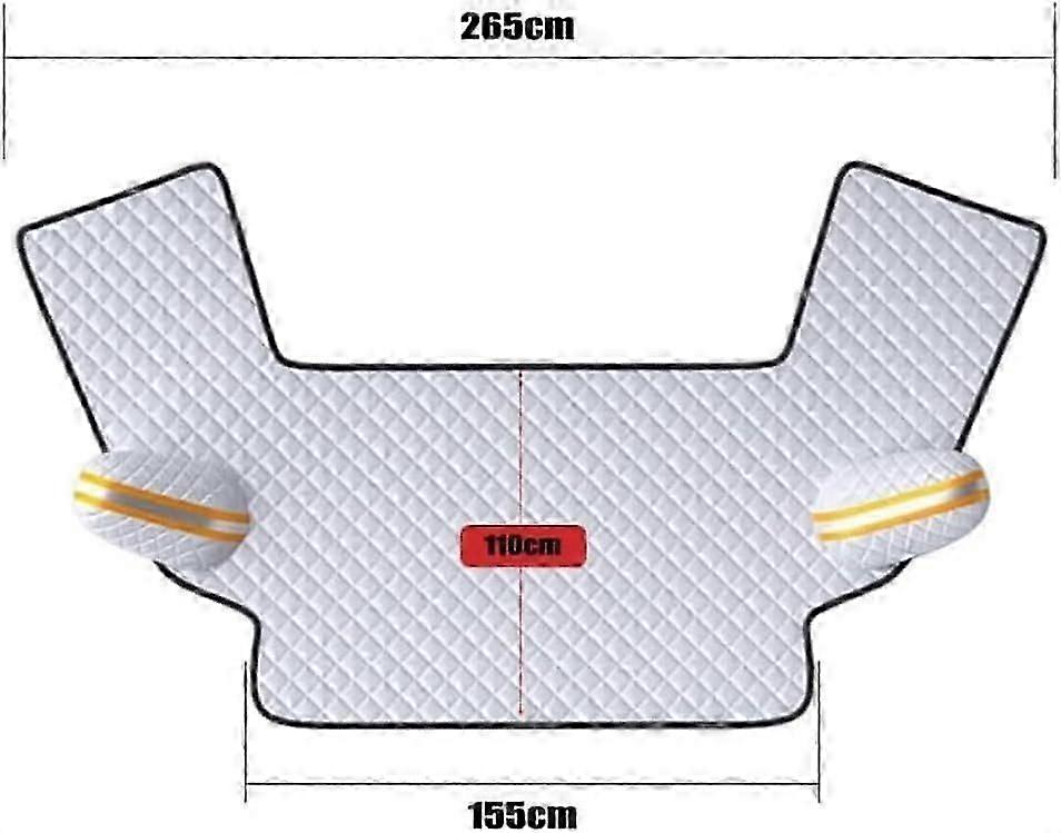 Housse de pare-brise de voiture pour siège Alhambra 2010-2023, pare-brise d’hiver Pare-brise Frost Snow Ice Covers Front Window Guard Accessoires de protection