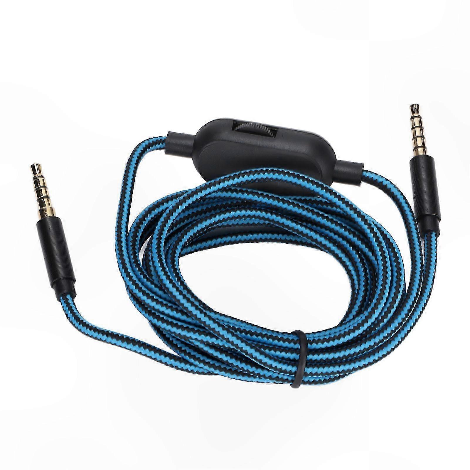Replacement Headphone Cable with Volume Control and Mute Function for Type B Gaming Headsets