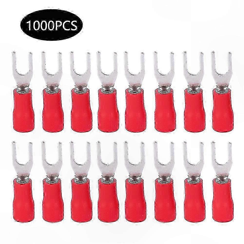 1000Pcs U-Type Brass Crimp Terminal Connectors Kit for Electrical Projects hwy