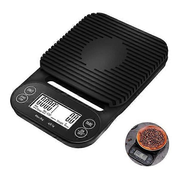 Digital coffee scale, 3000g high precision, with timing and tare function