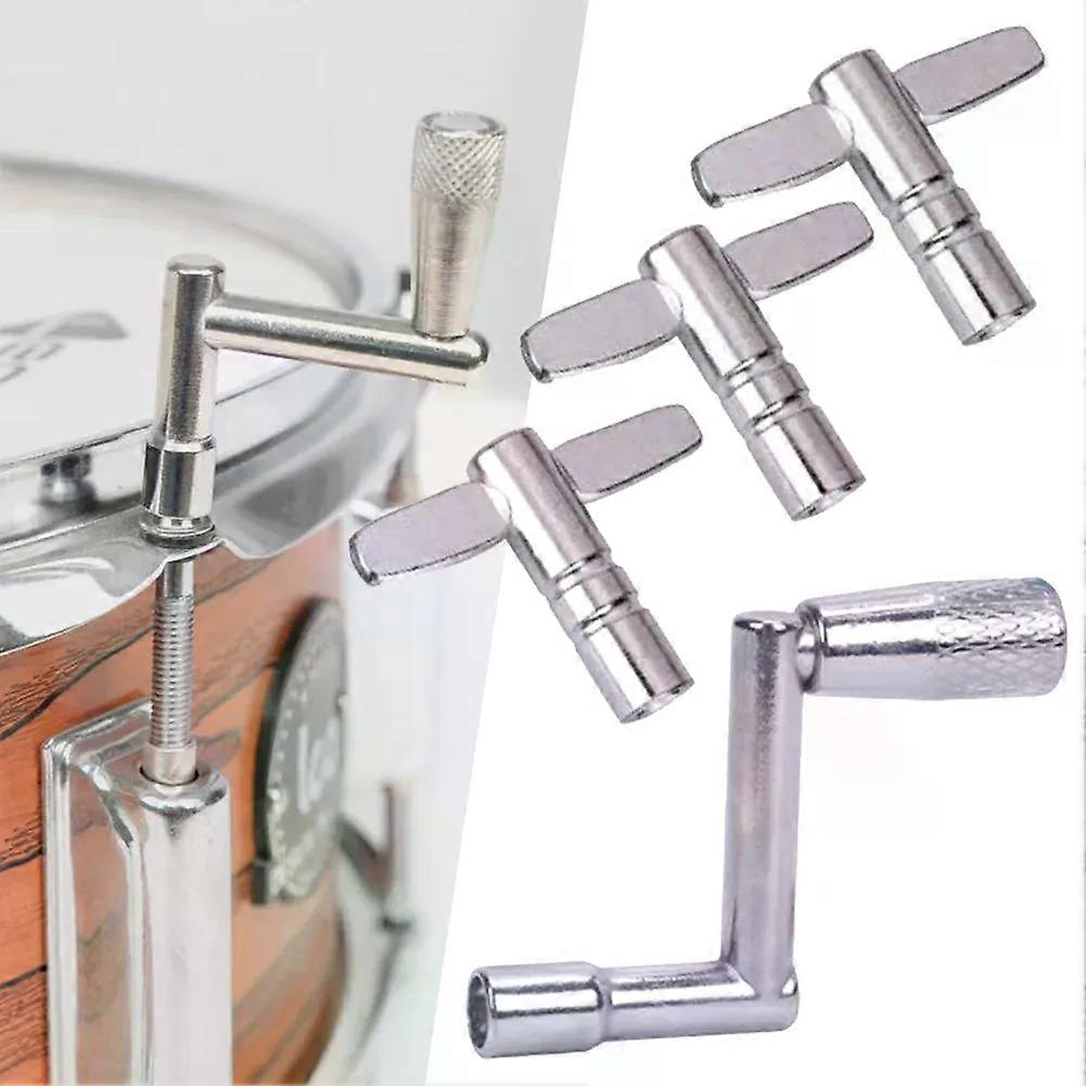 4Pcs Drum Keys Set T Style Z Style Universal Drum Tuning Parts Standard Square Wrench 55mm Continuous Motion Speed Drum Key