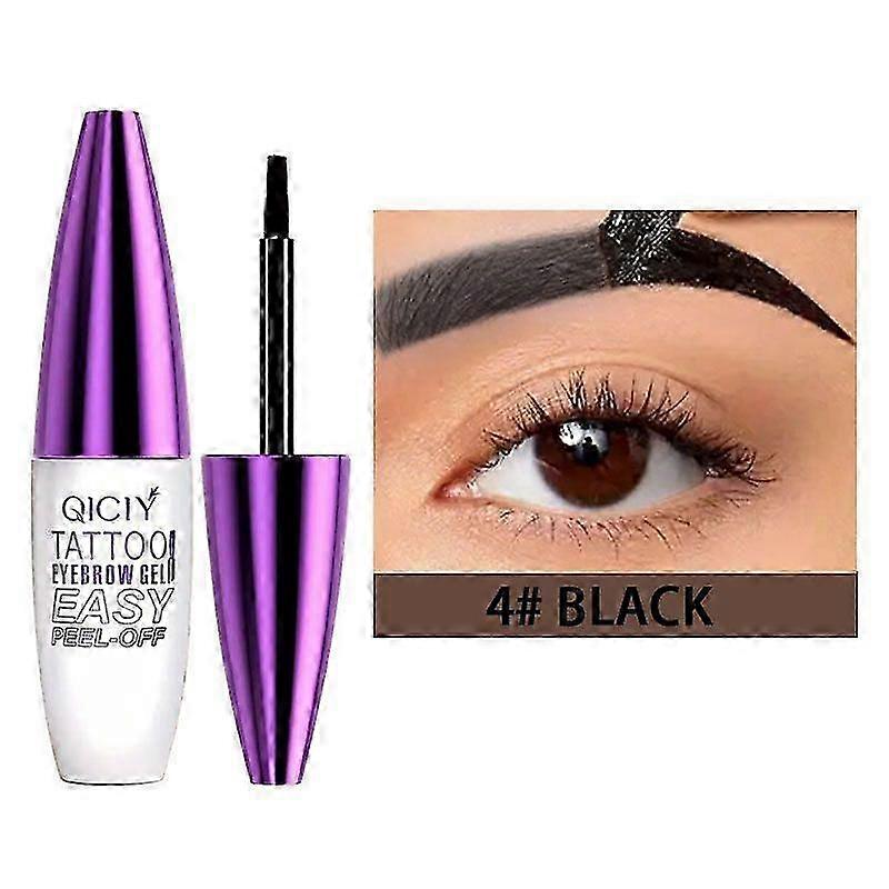 Easy Peel off Eyebrow Gel, Tattoo Eyebrow Gel Easy Peel Off, Tinted Eye Brow, Professional Eye Brow Tint, Waterproof & Sweatproof