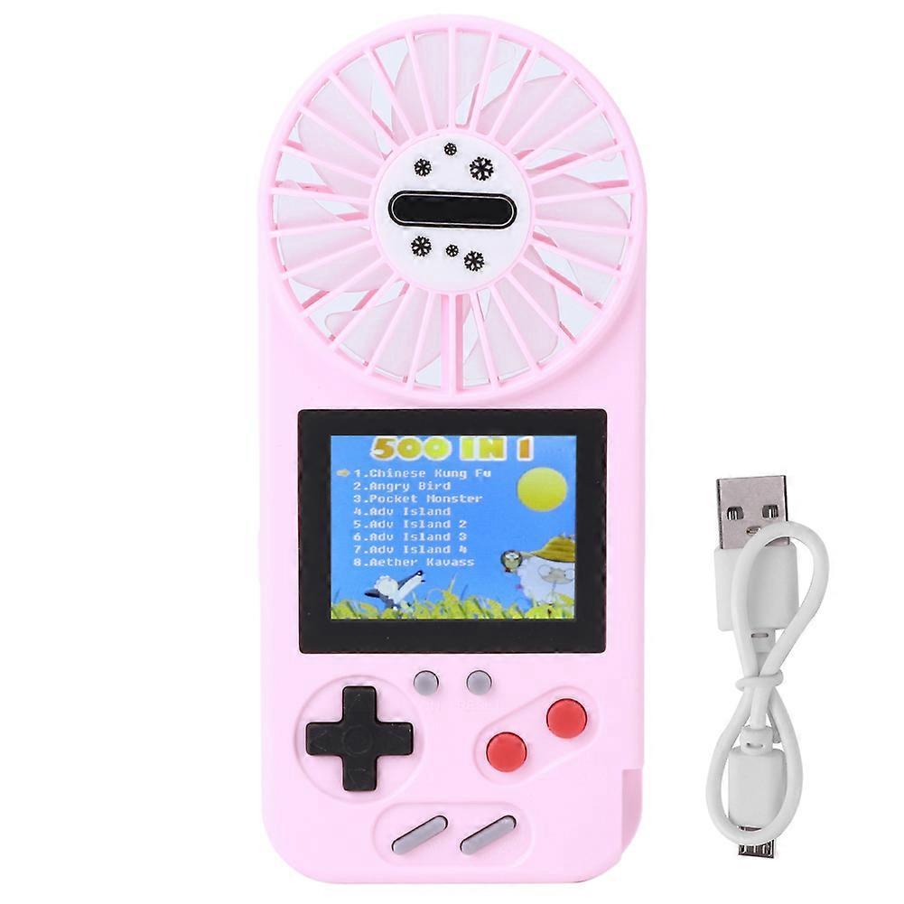 Adjustable Small Fan Handheld Game Console with USB Charging Color Screen Game Console