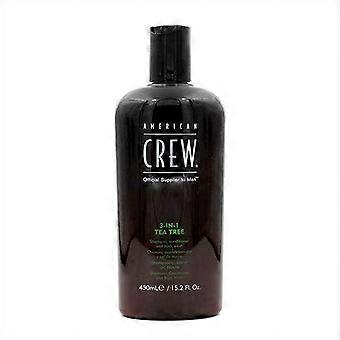 Shampoo 3-in-1 Tea Tree American Crew Crew 3