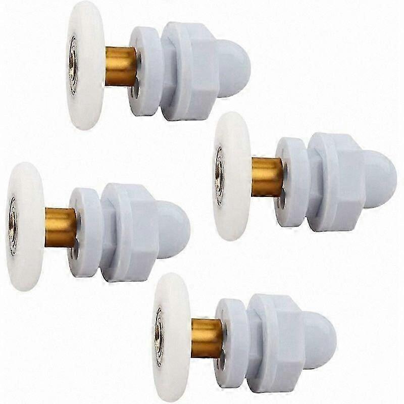 4-Pack Shower Door Rollers with 25mm Wheels for Smooth Sliding Performance