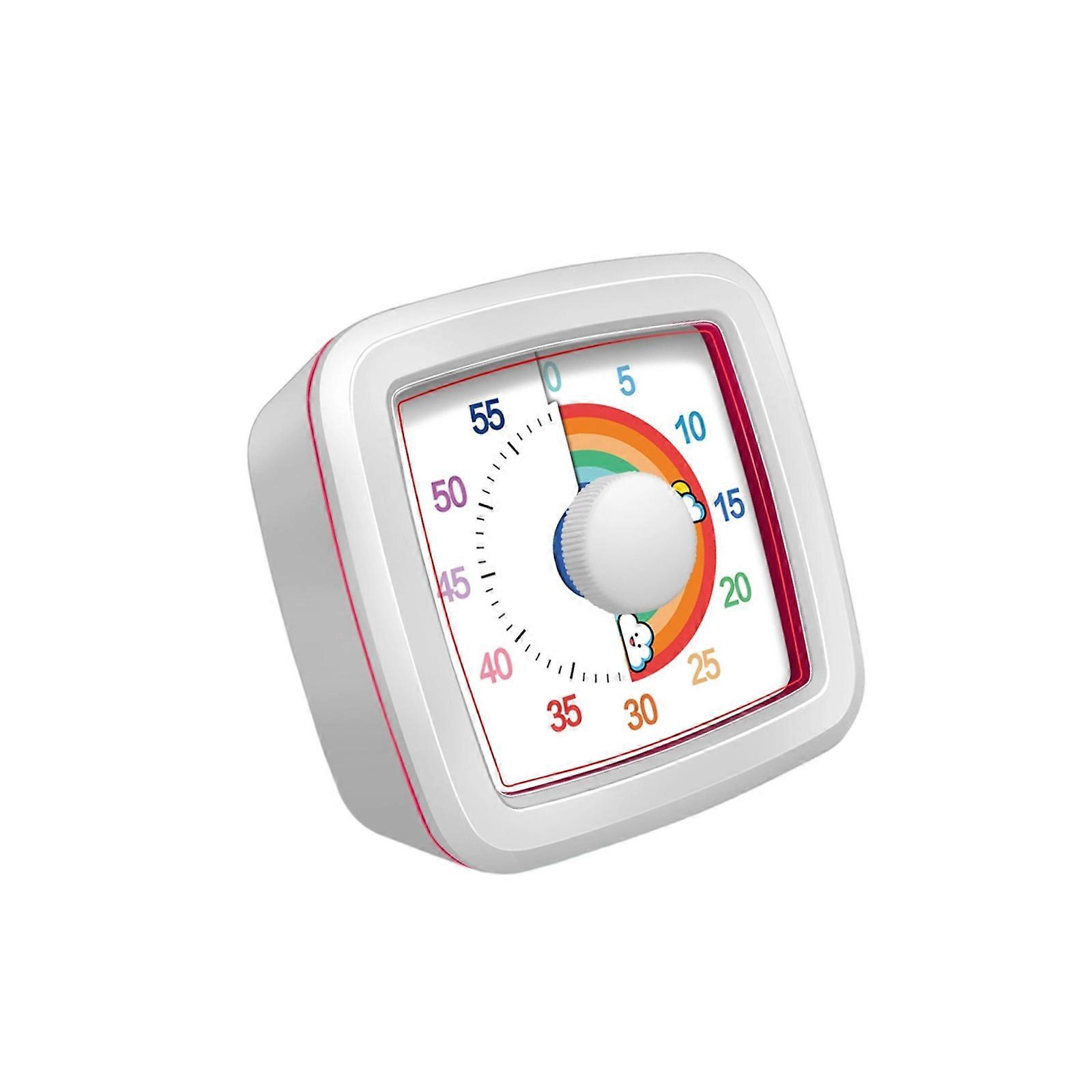 Colorful Kids Timers For Focusing Development Time Awareness Tool Mechanical Design No Battery Needed  White