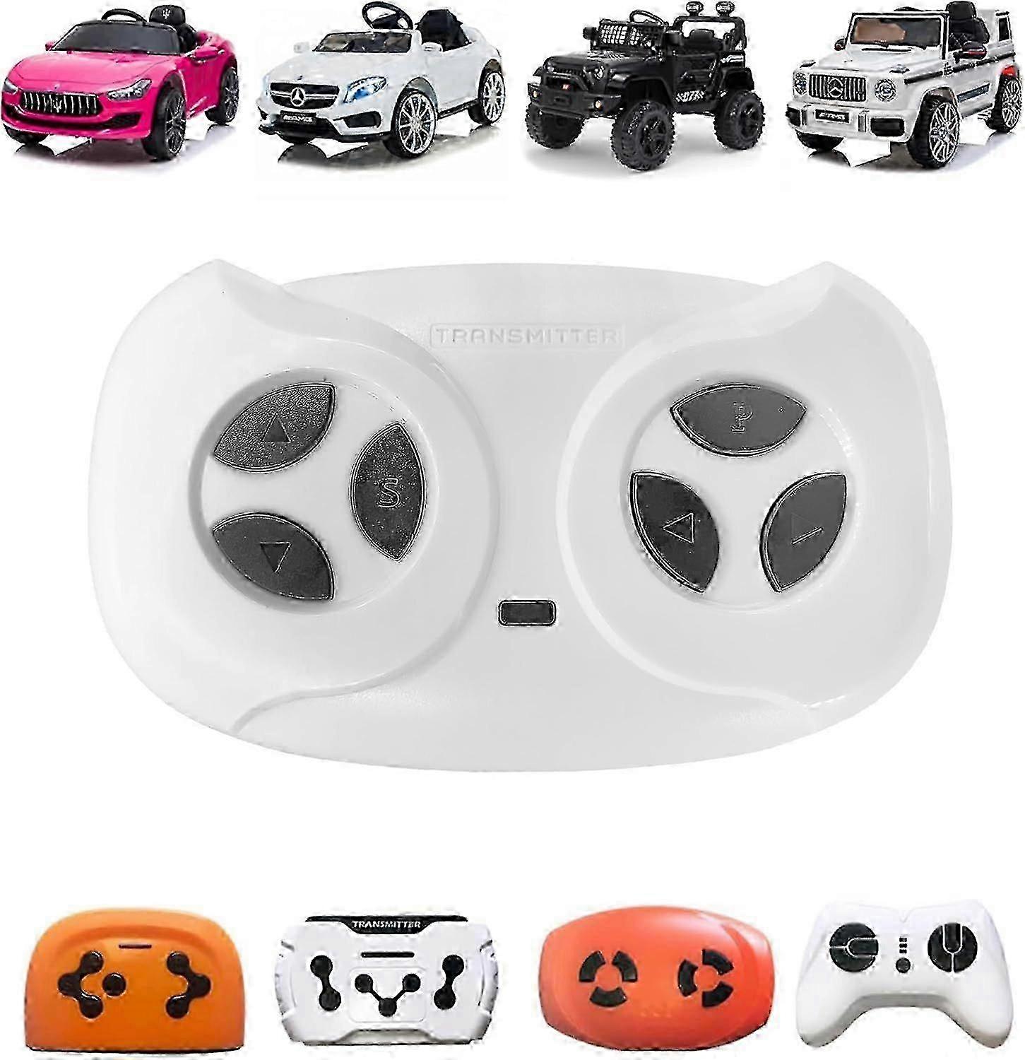 2025 SBSG JR1602FCC 2.4G Bluetooth Remote Control for Power Wheels,JR1839FCC White Remote Transmitter for Electric Car Ride On Toy JR1603,JR1810,JR195