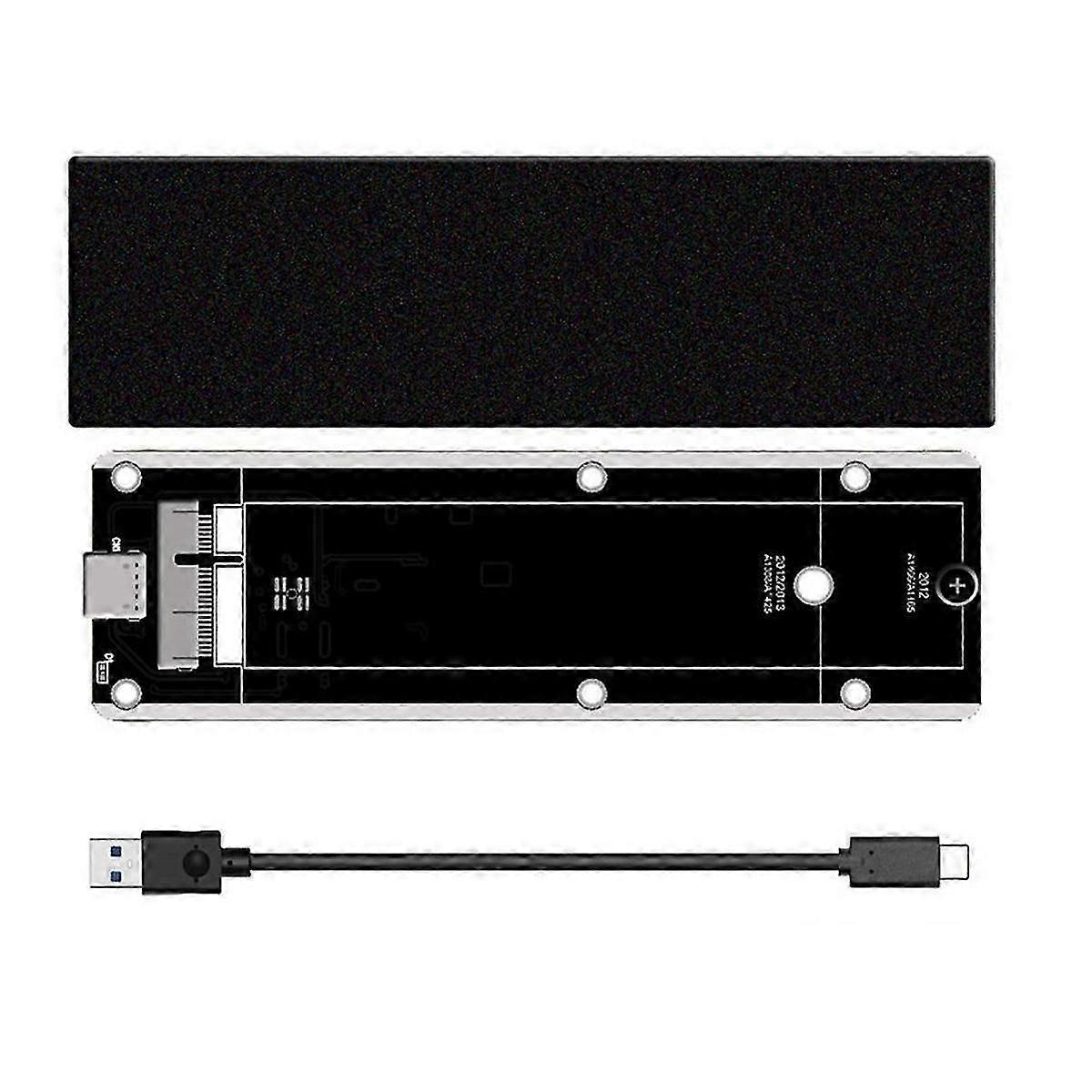 compatible with Macbook 2012 Air A1425 A1398 A1465 A1466 SSD Case USB3.2 GEN2 6Gbps M.2 SATA SSD Box SSD Enclosu