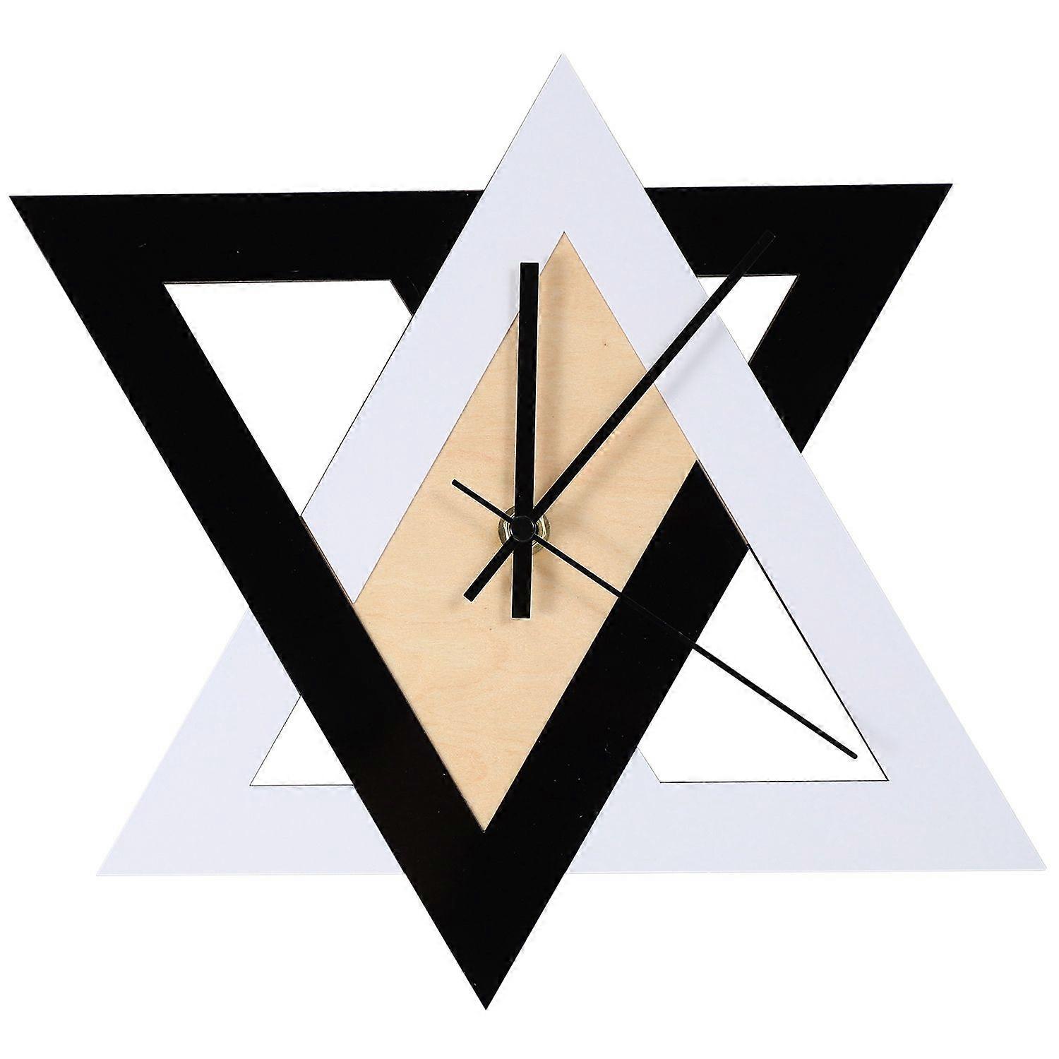 Nordic Personality Black and White Creative Wall Clock Vintage Mute Minimalist Decorative Clock