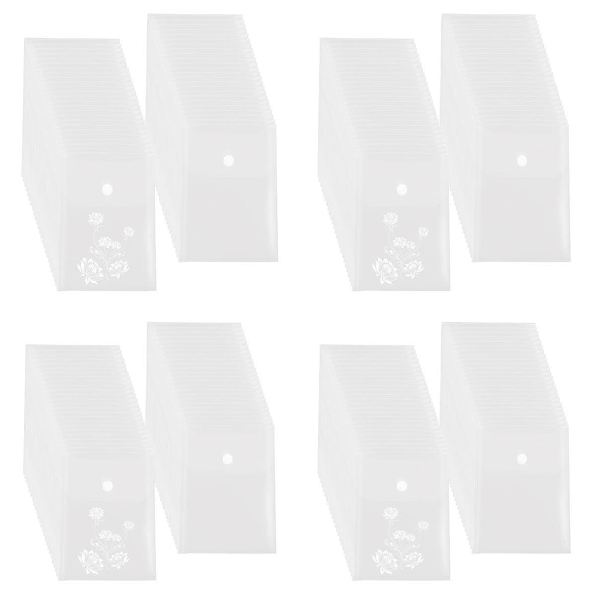 50 Pack Stamp and Die Storage Clear, 4.72x6.69Inch Waterproof Die Storage Envelopes, Resealable and