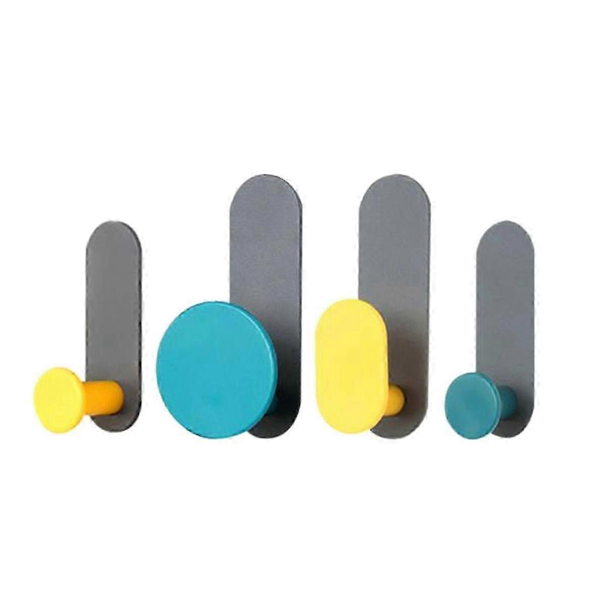 Towel Hooks for Wall-Mounted Bathroom Use, Heavy Duty Waterproof Adhesive Coat Hooks for Robe and Cabinet