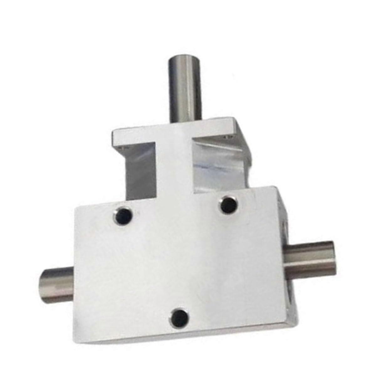 90 Degree Spiral Bevel Gearbox 1:1 Ratio, 12mm Output, Co-Directional Dual Shaft, Right Angle Steering Gearbox