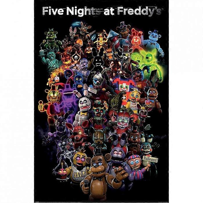 Five Nights At Freddys Collage Print