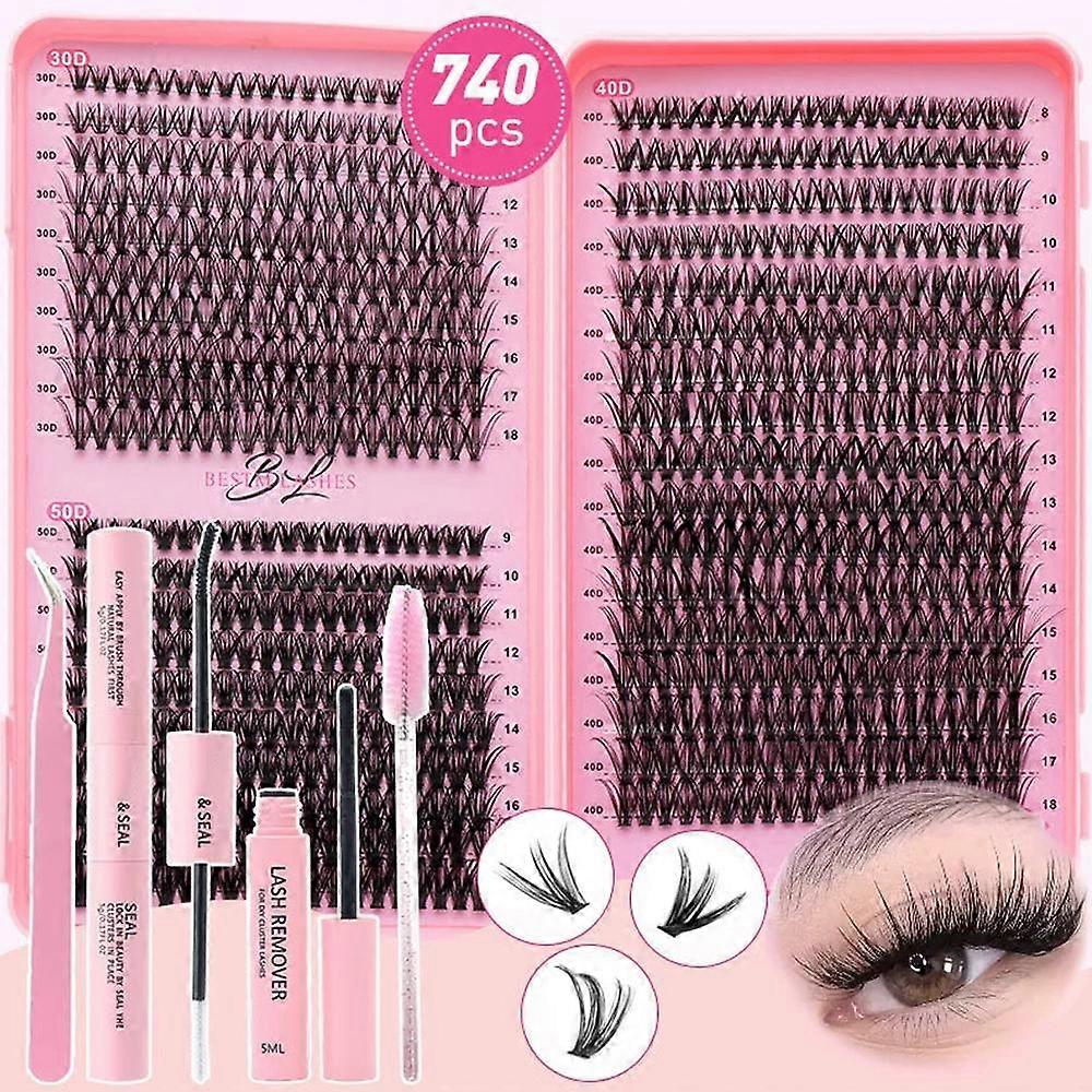 Individual False Eyelashes Segmented Cluster Eye Lashes Curl Lash Party