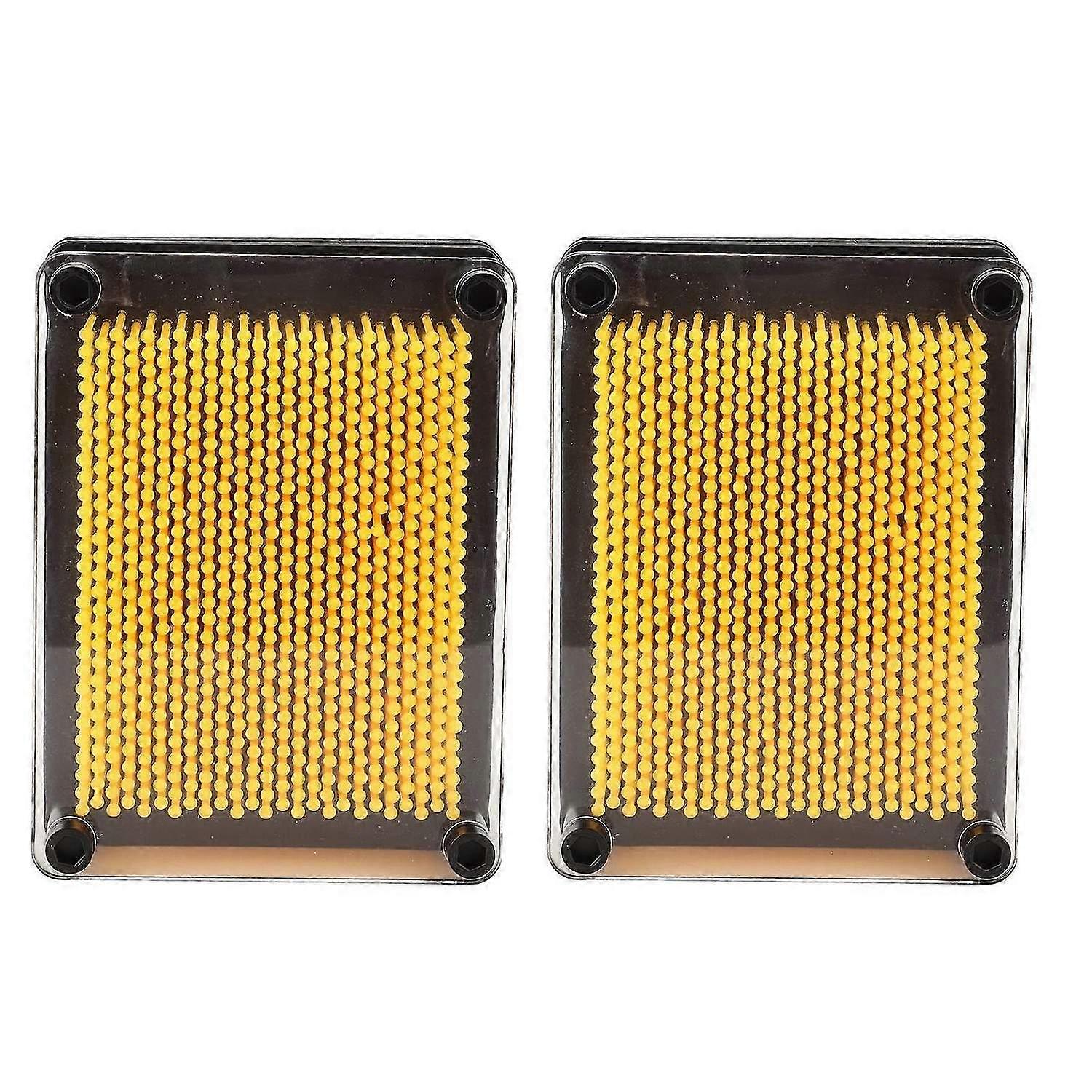 2025 أحدث موديل 2 قطعة 3D دبوس الفن لعبة أصفر رائعة تخفيف التوتر 3D دبوس