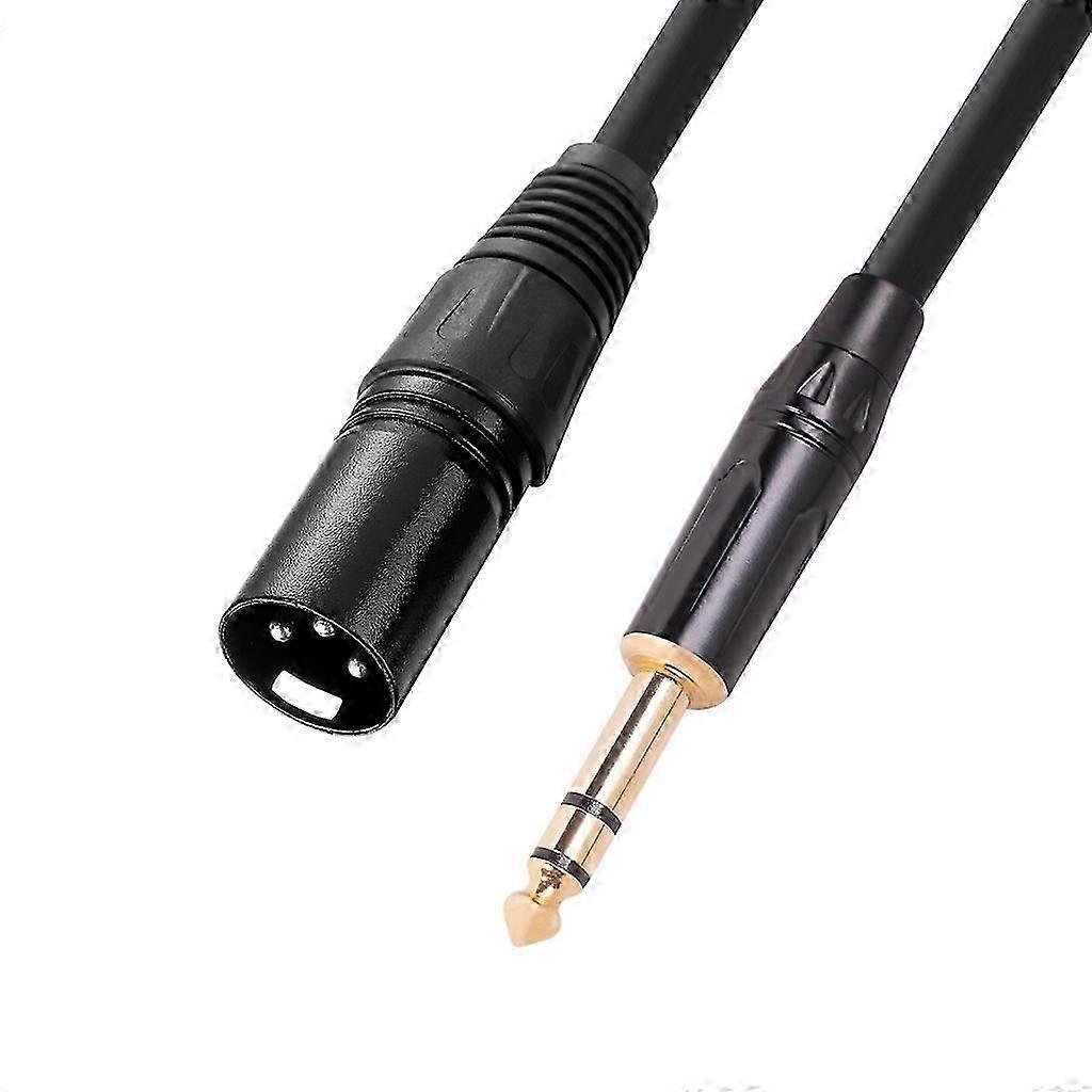 6.35mm 1/4 Inch Balanced Cable to XLR Male 3Pin Connector Cord TRS To XLR Male
