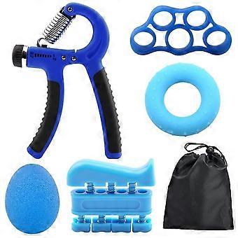 6PC / Set Gym Fitness Kit de poignée réglable (bleu)