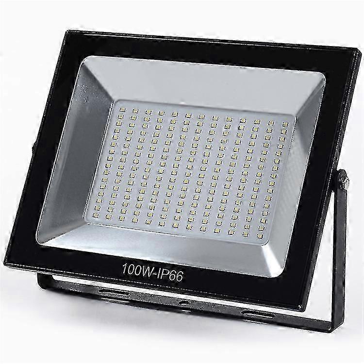 户外LED泛光灯，100W户外泛光灯，IP66防水10000LM强力户外LED聚光灯，泛光灯。用于花园、车库、露台、谷仓