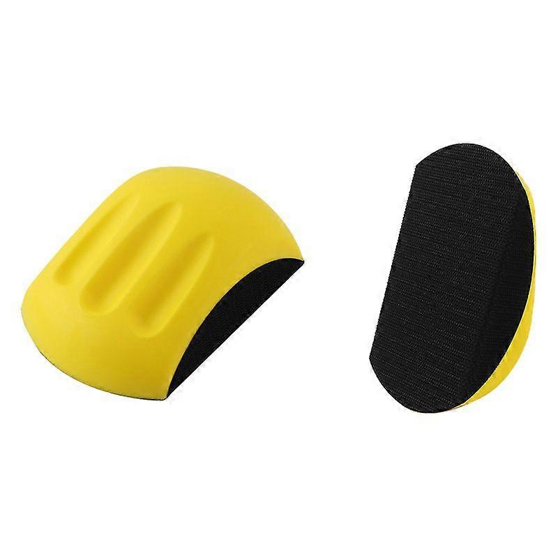 Hook and Loop Sanding Block (2 Pack) - Sanding/Polishing Disc Holder - Sanding