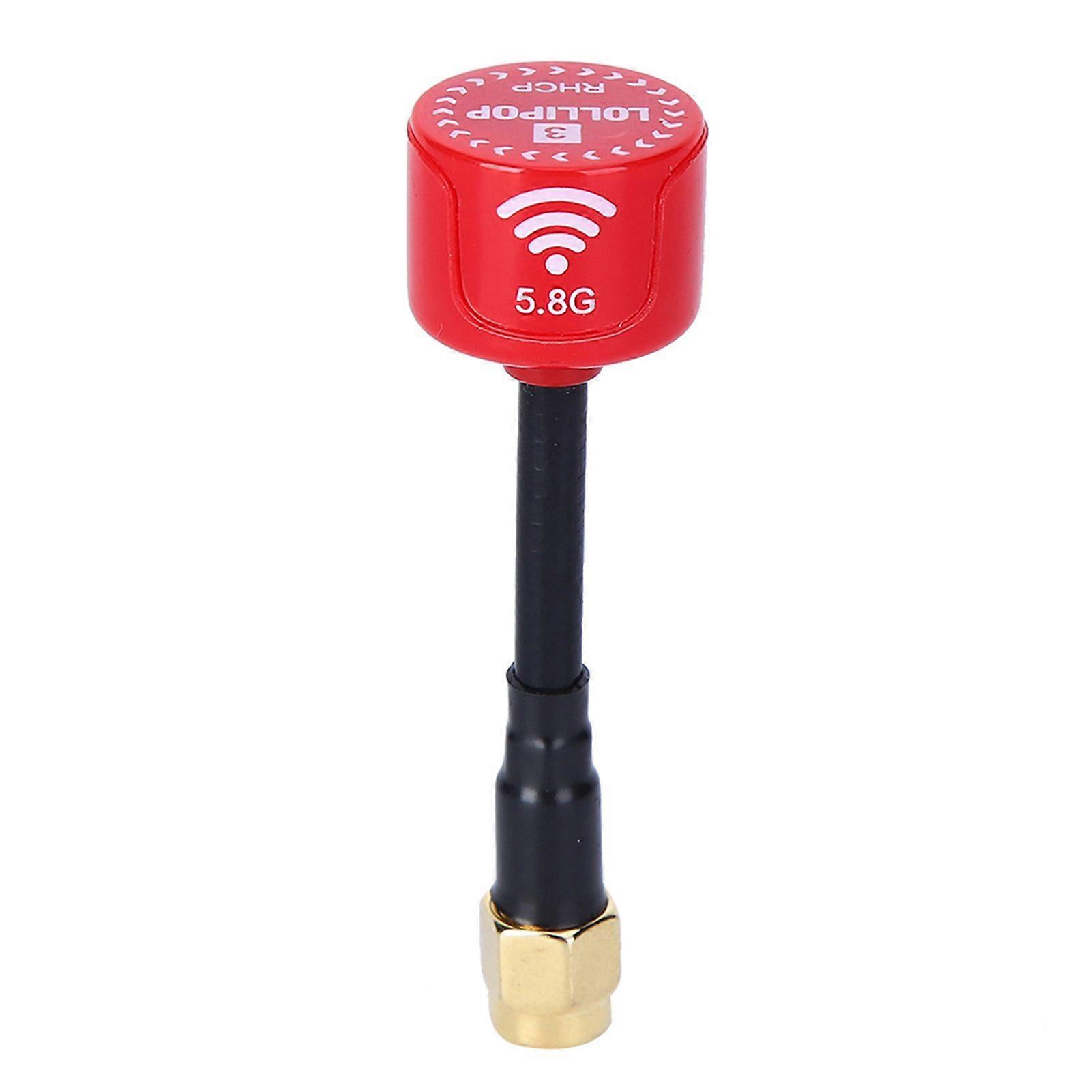5.8Ghz 3dBi RHCP High Gain Antenna for FPV Racing Drone RC Parts Accessory(rouge Trou Intrieur RPSMA) rouge Trou intrieur RP-SMA