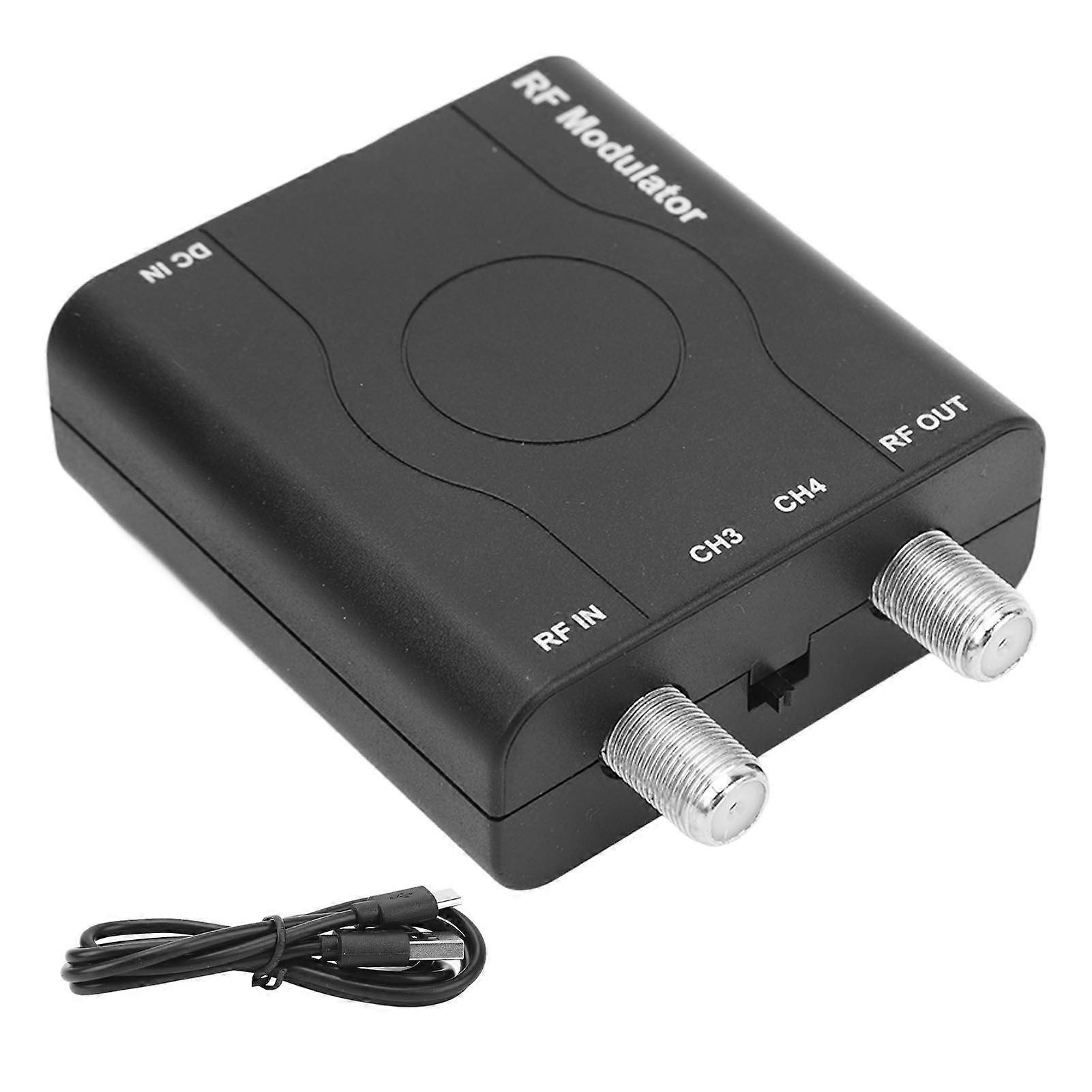 HDM61 HD Multimedia Interface to RF Modulator Support NTSC Format Output 1080P PLL Control of VHF Operating Frequency RF Modulator