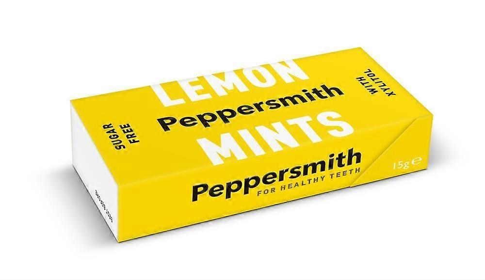Peppersmith Lemon Xylitol Mints 15g - 12 Pack