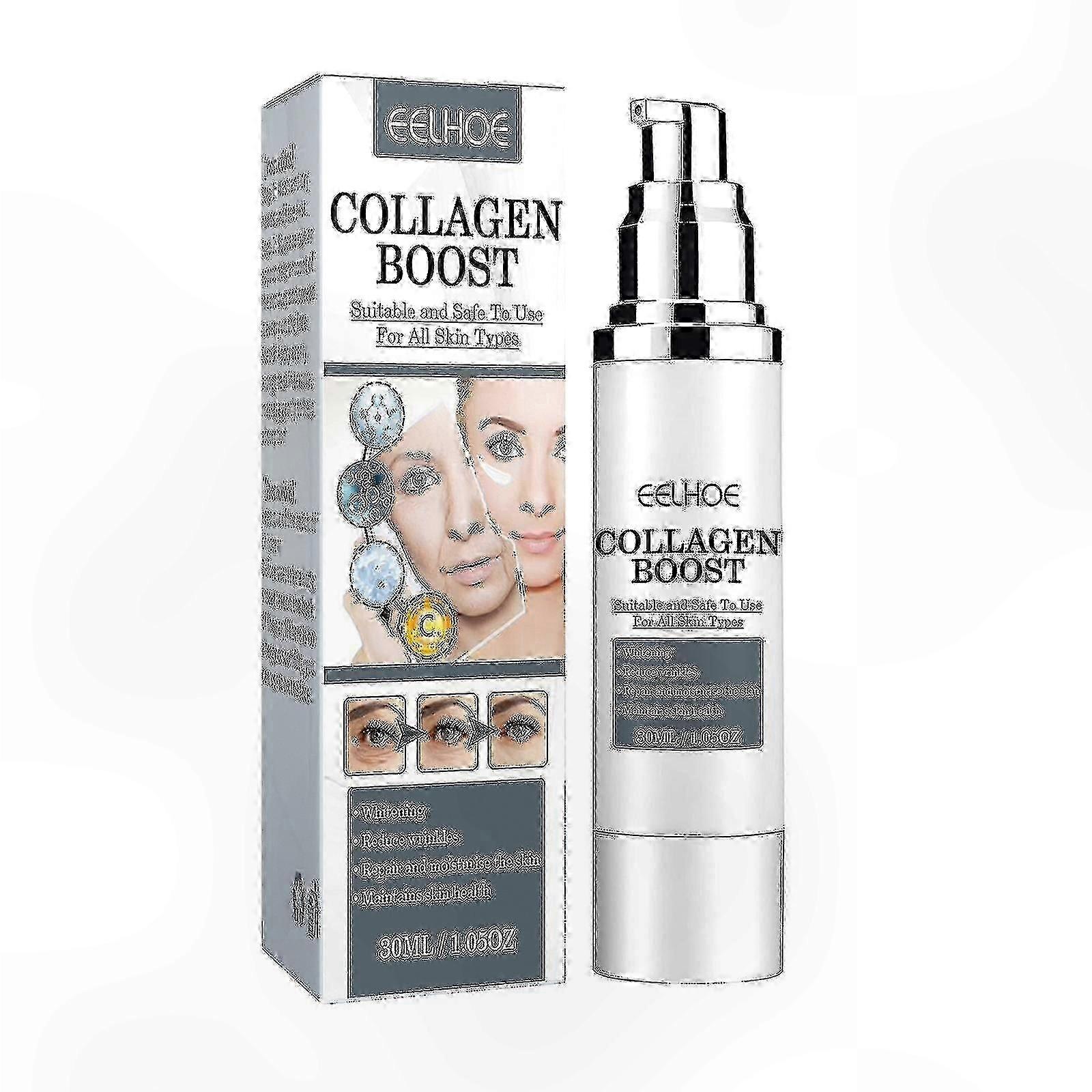 Collagen Serum for Wrinkle Reduction and Skin Brightening, Enhances Elasticity and Minimizes Blemishes
