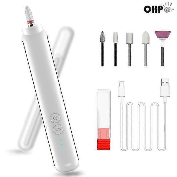 OHP USB Rechargeable Manicure Instrument, Portable Electric Manicure Drill Manicure Tool