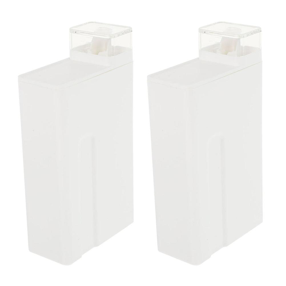 White Sub Bottles for Storage 2Pcs Refillable Laundry Detergent Bottles