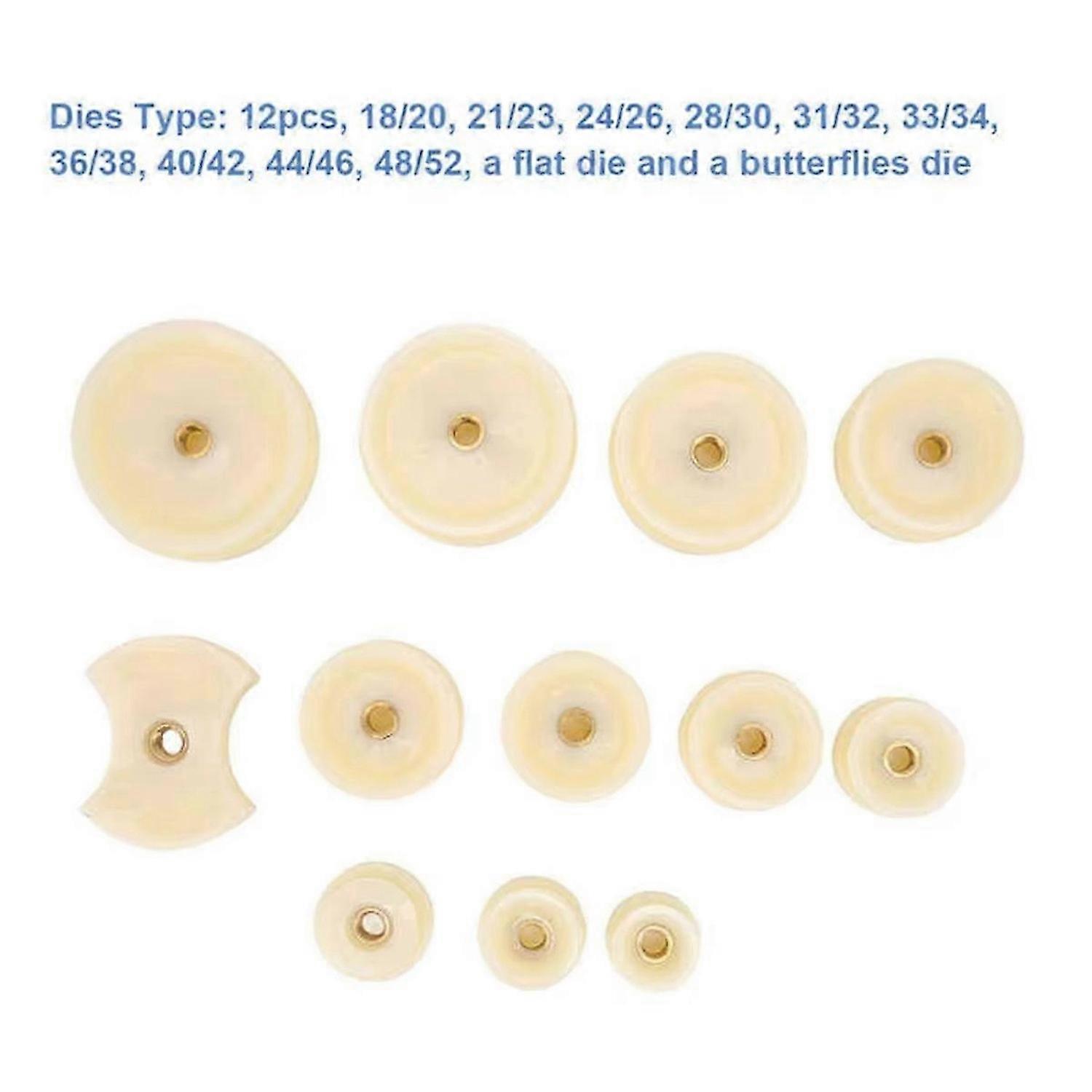 12pcs Watch Back Tool Set Prevent Slip Fitting Dies Watch Case Closer Watch Repair Tool Kit for Watc