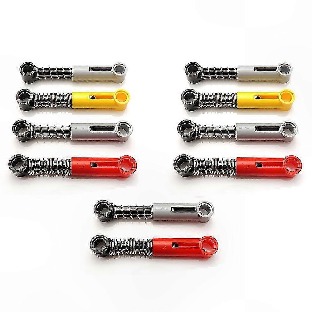 10Pcs Hard Spring for Building Blocks MOC Shock Absorber Technical Self-Locking Bricks Accessory Parts
