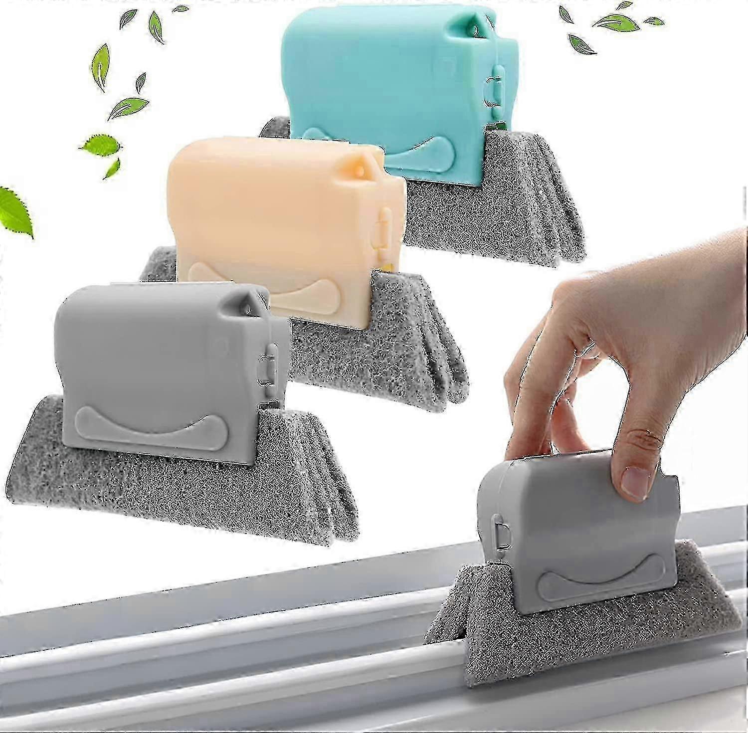 Window Groove Cleaning Brush, Handheld Quick Clean Tool for Window and Door Track Gaps, Universal Crevice Cleaner