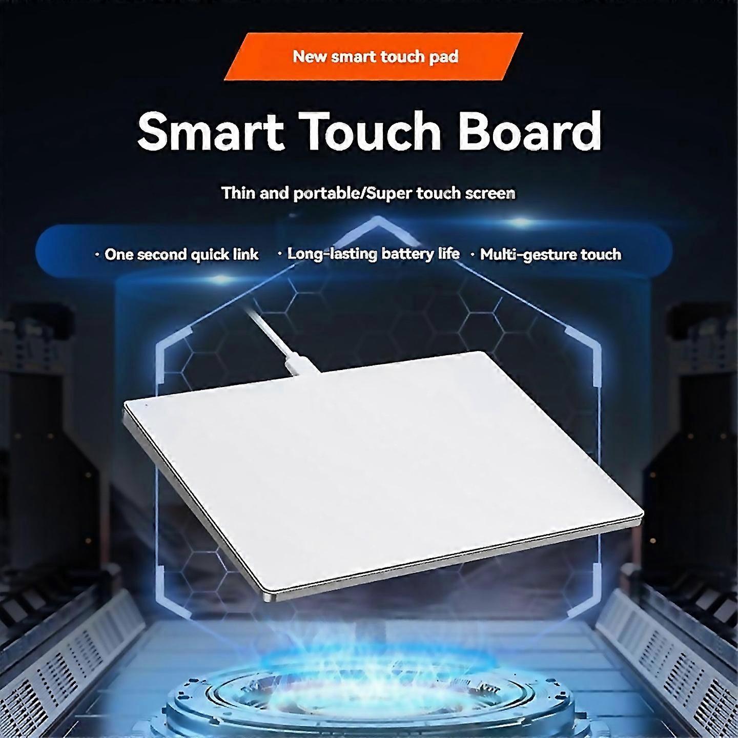 For Usb Wired Multitouch Trackpad Slim Touchpad Mouse For Window White