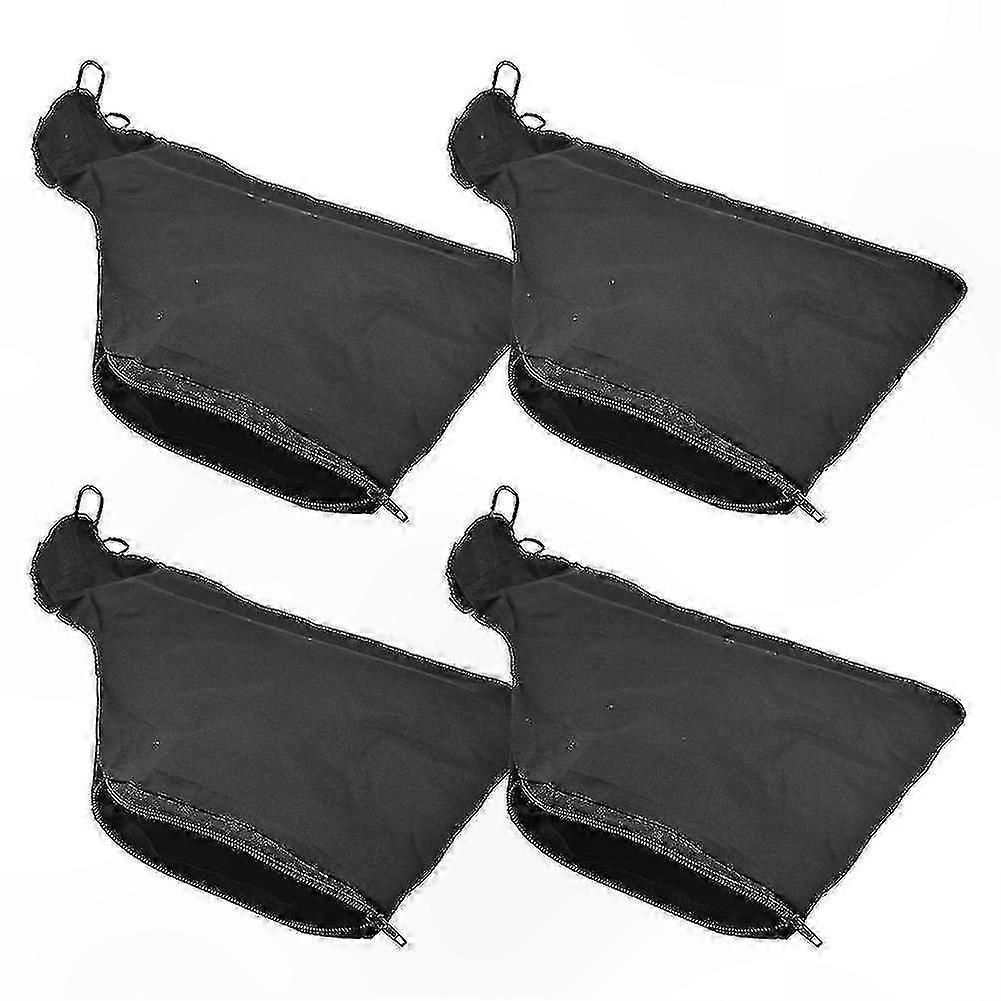 Dust Collection Bag with Zipper and Wire Stand for Miter Saws, 4 Pack, Black