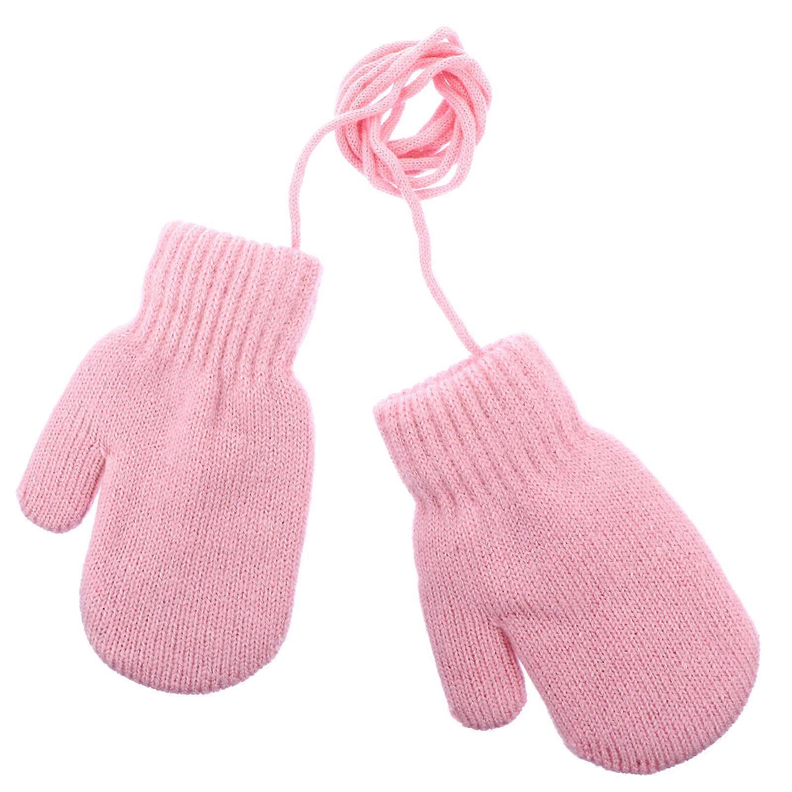 Windproof Mitten Kids Gloves Knitted Gloves for Keeping Warm 1Pair