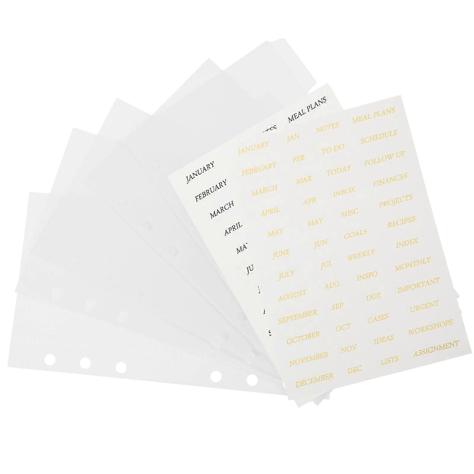 Replaceable Binder Pocket Budget Binder Insert 4Sets for Daily Use