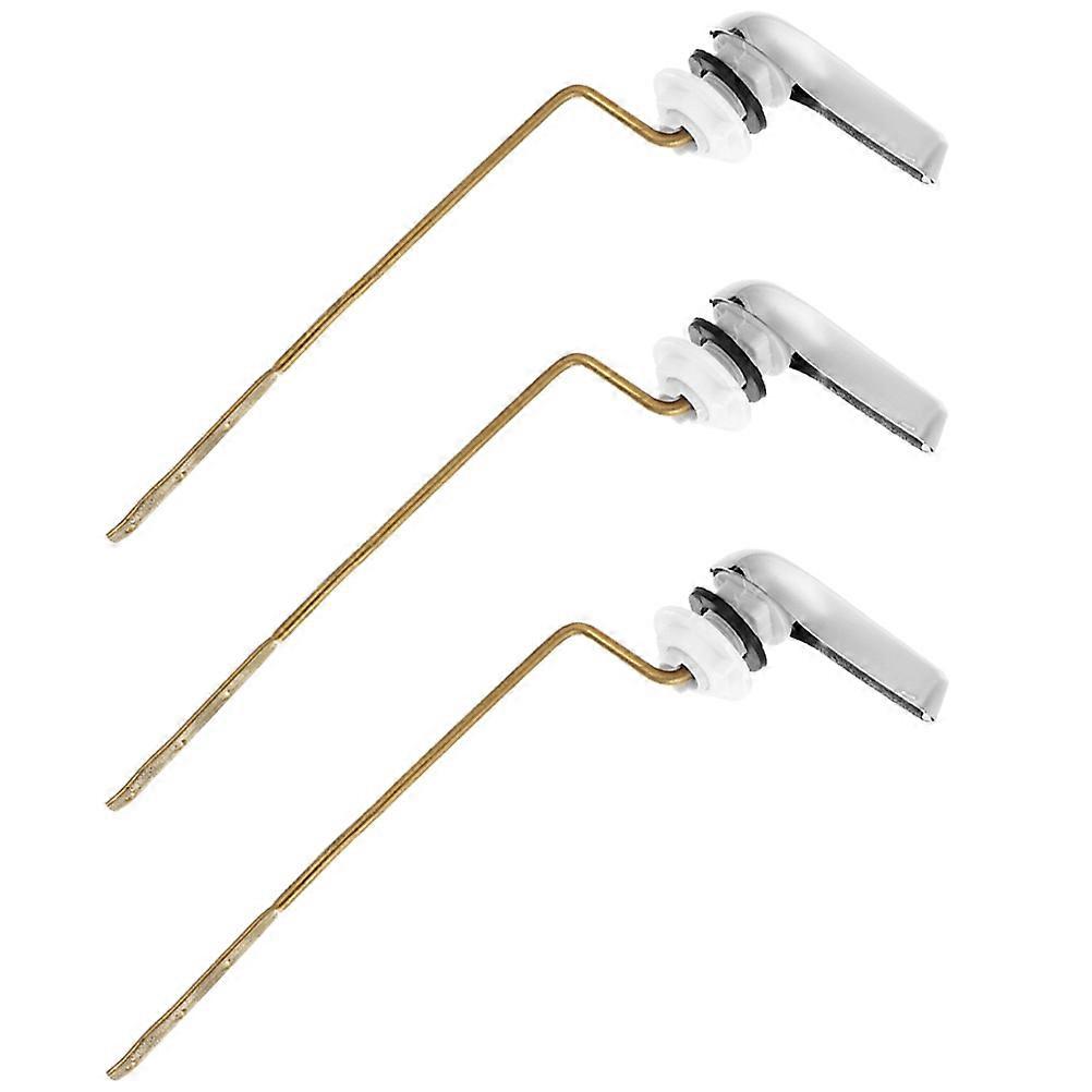Silver Toilet Flush Handle Replacement Kit 12Pcs for Side Mount Use
