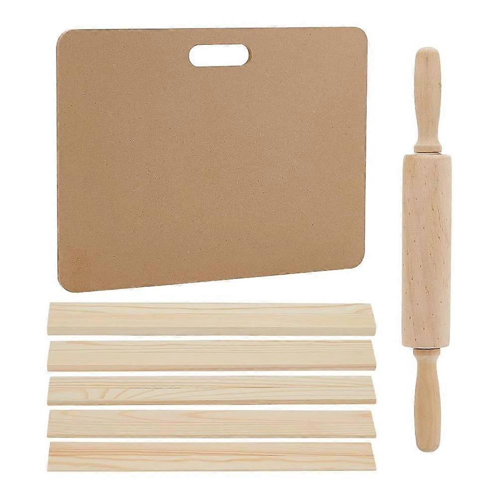 1 Set Ceramic Making Tools Pottery Clay Tools Pottery Clay Sculpting Modeling Tool Sets Wooden Rolling Pin for Sculpture