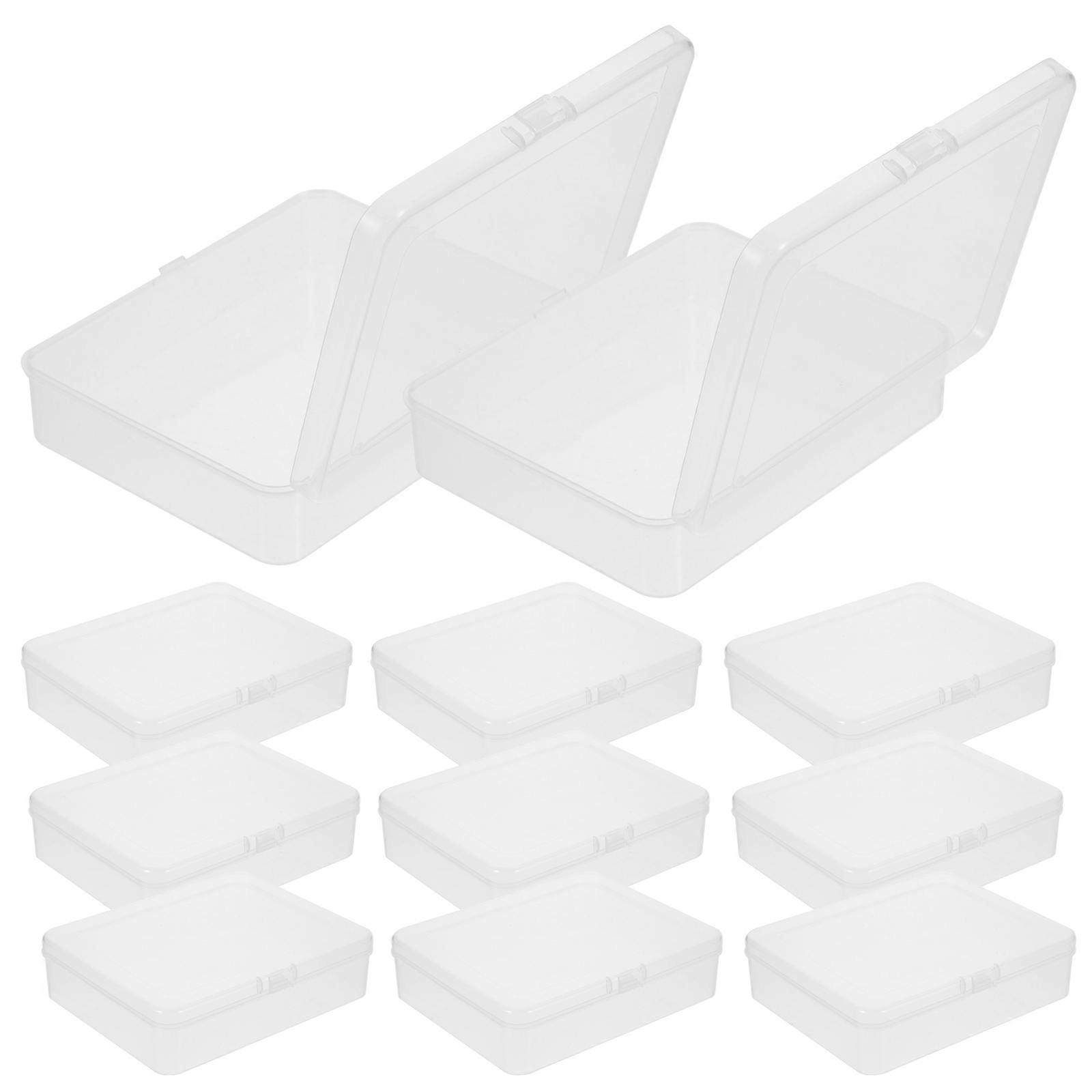 Transparent Plastic Storage Boxes for Hardware Screw Organizing 12Pcs