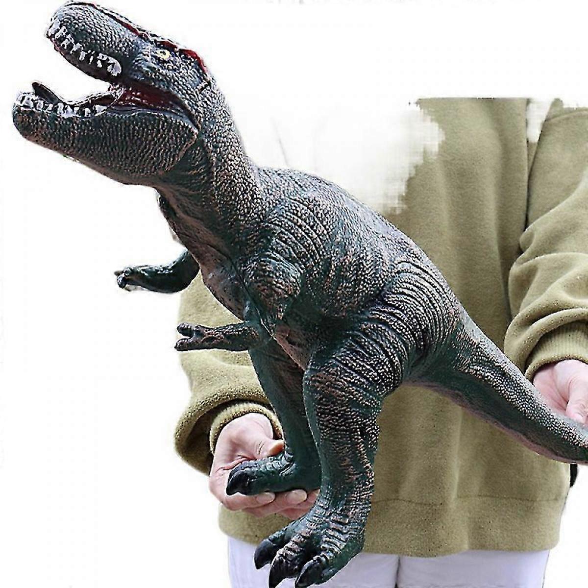 Large Size Realistic Soft Rubber Dinosaur Toy Electric Sound Effect Plastic