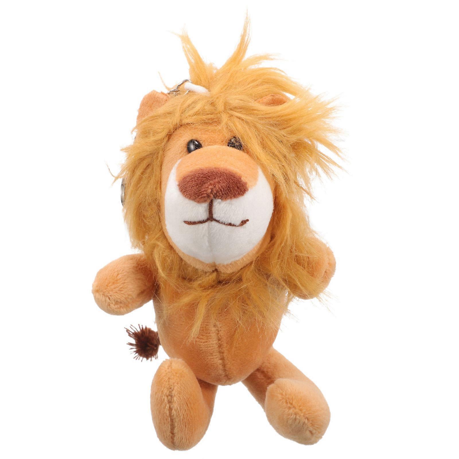 Lion Plush Keychain for Hanging Keys 5Pcs Plush Pendant Backpack Charm